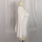 Ashley Stewart White Ribbed Ring Front Women's Sweater (684) Photo 2