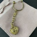 Judith Ripka  Gold Tone Heart Key Chain Fob with Case Vintage * Photo 8