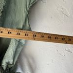 Downeast Y2k Wrap Top Womens Small Green Short Sleeve Ruffle Lightweight Blouse Photo 5