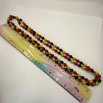 Orange and yellow beaded vintage necklace Photo 6