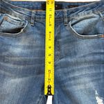 Risen Jeans Medium Wash Midrise Frayed Cuff Ankle Straight Jeans Womens 27 or 5 Blue Photo 11