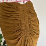 A New Day  Olive Ruched Midi Skirt Photo 2