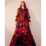 Farm Rio NWT  bird flowers maxi dress small Photo 2