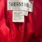 Sherri Hill red strapless beaded evening gown sz 2 Photo 3