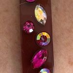 J.Crew  Tortoise Bracelet w/ Pink Rhinestones Photo 0