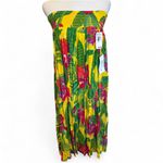 Karen Kane NWT Vtg Colorful Tropical Tahitian Orchard Floral Maxi Skirt Sz 4 Photo 5