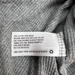 Colsie Women's Gray Henley Ruffled Hem Sleep Crop Top Photo 6