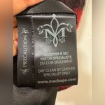 Mackage  Wool & Leather Plaid Checkered Red and Black Coat medium Photo 5