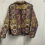 Winding River Jacket Women Large CAFE Print Geometric Tapestry Reversible USA Photo 4