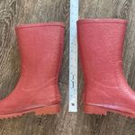 UGG  Rain Boots Women Size 8 Pink Rubber Fur Lining Rare Vintage F50012G logo Y2K Photo 5