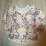 Free People Floral Fields Angora Sweater Photo 3