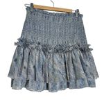 Alexis  Smocked Ruffle Mini Skirt Photo 1