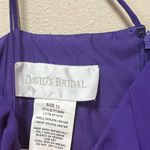 David's Bridal David’s Bridal Purple Sequin Beaded Chiffon Maxi Dress Size 12 Photo 6