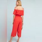Moon River Anthropologie  Lela Jumpsuit PXS NWT Red Wide Leg Cottagecore Boho Photo 4
