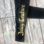 Juicy Couture Script Logo Gold And Black Women's Legging Size Medium Photo 1