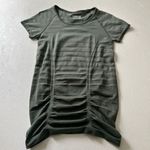 Athleta  Momentum Seamless Short Sleeve Dress Olive Green | Size S | Athleisure R Photo 3