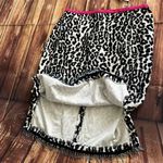 Jonathan Martin Women Velvet Animal Print White and Black Pencil Midi Skirt Sz 7 Photo 7