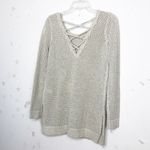 Lucky Brand  beige tunic sweater Photo 7