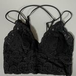Victoria's Secret Black Floral Lace Cross-Back Bra Bralette Brassiere Lingerie Size XS 🖤 Photo 0