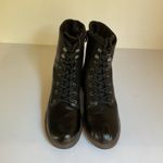 B.O.C Black Combat Boots Women’s Size 7.5M Faux Leather Lace Photo 6