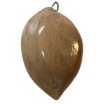 Vintage Ceramic Sleeping Bears Pendant Red Blue Blanket With FLAW White Photo 2