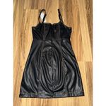 Urban Outfitters  NEW Faux‎ Leather Minidress size XS Black Photo 4