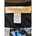 Carmen Marc Valvo Boat Neck Jersey Knit Ruched Sheath Dress Size 6 Photo 7