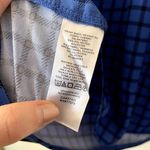 Ann Taylor black and blue checkered business casual blouse sleeveless summer Photo 3