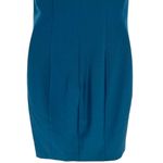 French Connection Echo Crepe One Shoulder Cocktail Party Dress Teal Size 4 NWOT Photo 8
