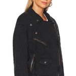Free People Women's Large Jacket NWT the Rebel Soft Shell Moto Coat new black Photo 3