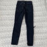 AGOLDE Nico High Rise Slim Jeans Distressed Crop Denim Black (Size 25) Photo 2
