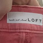 Loft Women's Pink Cut-Off Jean Shorts Size 26 Frayed Hem Photo 7