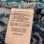 Loft Ann Taylor  Blue Paisley Print Sleeveless Wide Leg Romper Jumpsuit Size S Photo 7