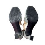 Adrienne Vittadini  Sandals Size 6 Gray Beaded Open Toe‎ High Heel Back Zip Photo 9