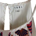 THML Embroidered Striped Dress Boho Bohemian Summer Vacation Women’s Size Large Photo 3