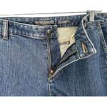 Liz Claiborne Jeans Women 8 Blue Cuffed Crop Mid Rise Straight Fit Denim Coastal Photo 2