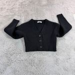 Babaton Aritzia Canberra Merino Wool Ribbed Cropped Button Cardigan Sweater 2XS Photo 1