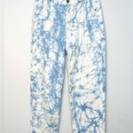 Rachel Comey Tie Dye Blue White High Rise Tapered Leg Jeans Size 0 Photo 11