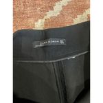 ZARA Womens High Waisted Trouser Dress Pants Wide Leg Black Minimalist Medium Photo 3