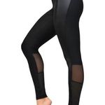 Central Park West Central Park Sport Full Length Mesh Panel Workout Leggings M NWT Photo 0