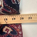 Earthbound Trading Co. Navy Paisley Boho Tunic Dress Long‎ Sleeve Women's Size S Blue Photo 5