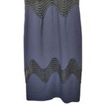 Jonathan Simkhai Lattice Cutout Sheath Midi Dress in Navy/Black Black Size 4 Photo 2