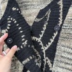 Buckle BKE Boutique Womens Wool Blend Cardigan Sweater Brown Black Button Front Size M Photo 4