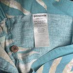 Patagonia Garden Island Teal Patterned Tie Hemp Shorts Photo 7