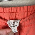 Pilcro  peach embroidered linen blend pants Photo 5