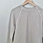 BLDWN | Taupe Crew Neck Sweatshirt Long Sleeve Thick Top Stitch | Size Medium Tan Photo 1