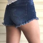 Charlotte Russe REFUGE | High Rise Denim Raw Hem Shorts Photo 0