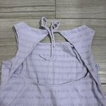 Anthropologie Lilac Textured Flounce Tiered Open-Back Sleeveless Dress- Size Small Photo 4