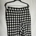 Banana Republic  Factory Hayden Pant Black & White Checkered Linen Blend Size 8 Photo 2