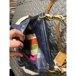 Coach  Legacy Willy Colorblock‎ Blue White Leather 70th Anniversary Crossbody Bag Photo 5